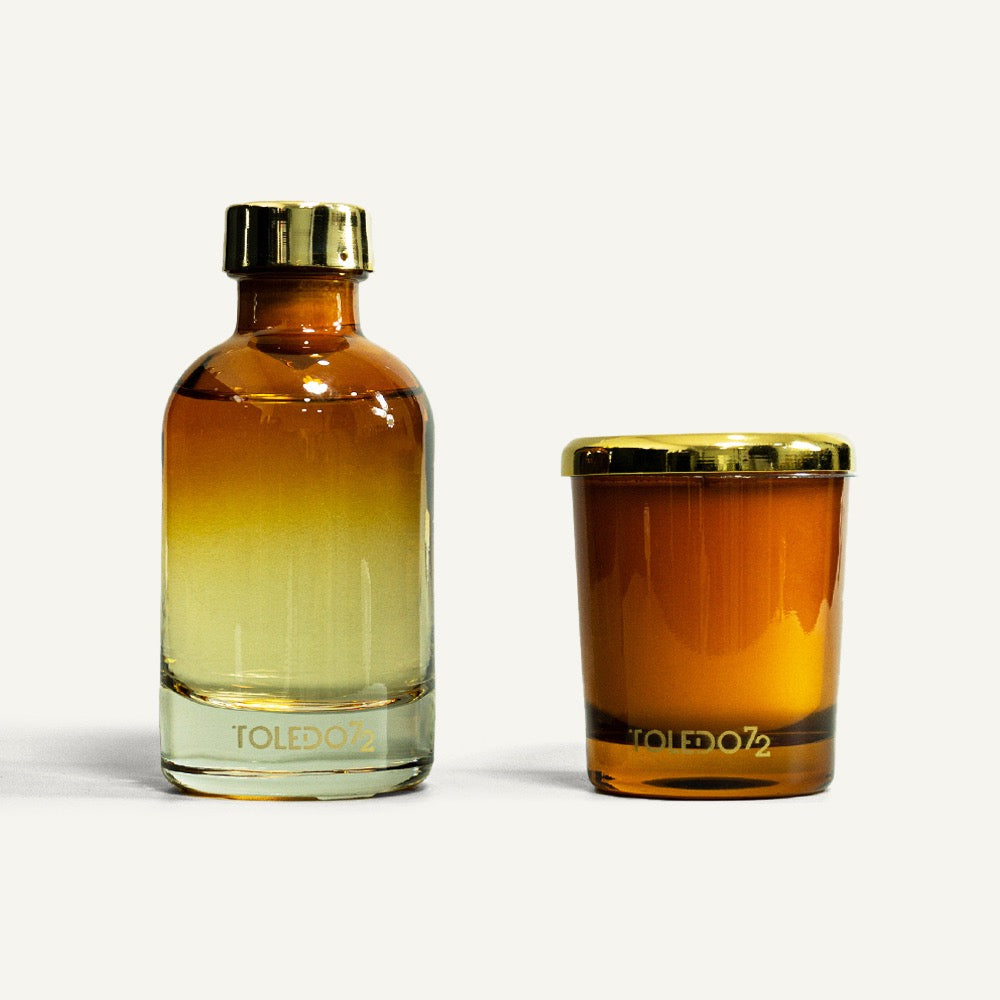 SET CANDELA DIFFUSORE TONKA AURA