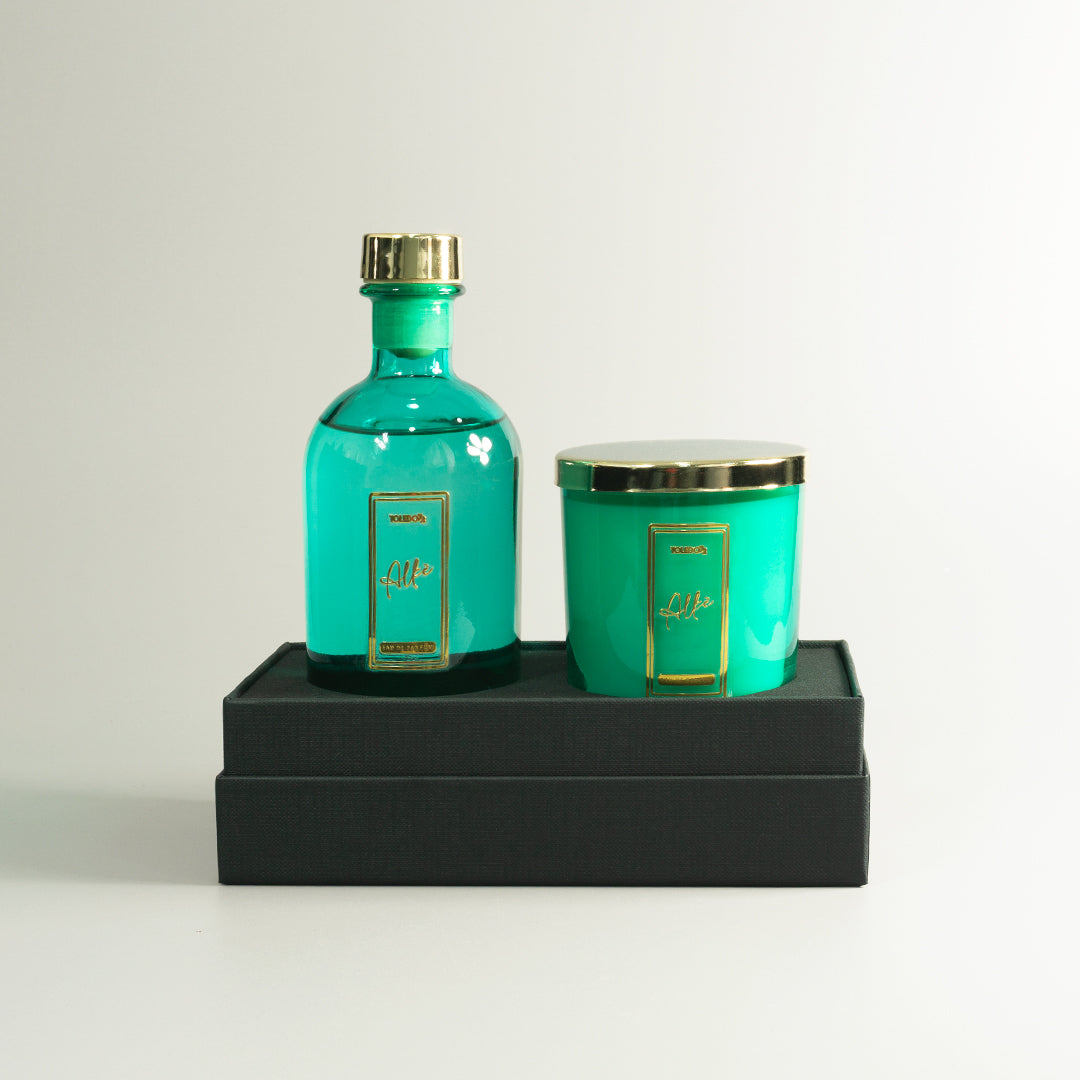 Alkè candle and diffuser set