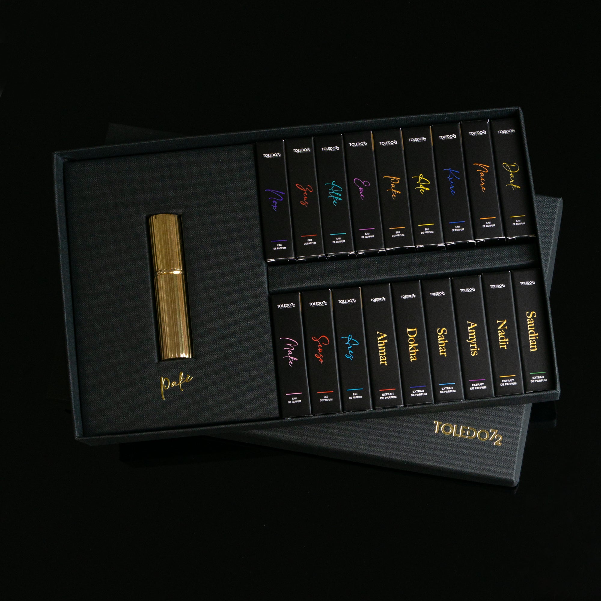 DISCOVERY SET 18 Proben 3ml + Reiseparfüm 5ml nachfüllbar